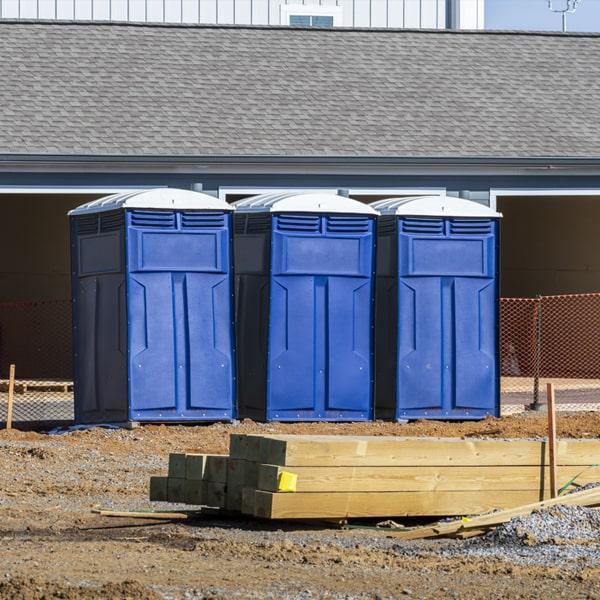 Heavy-duty construction site porta potty in Glen Burnie, Maryland