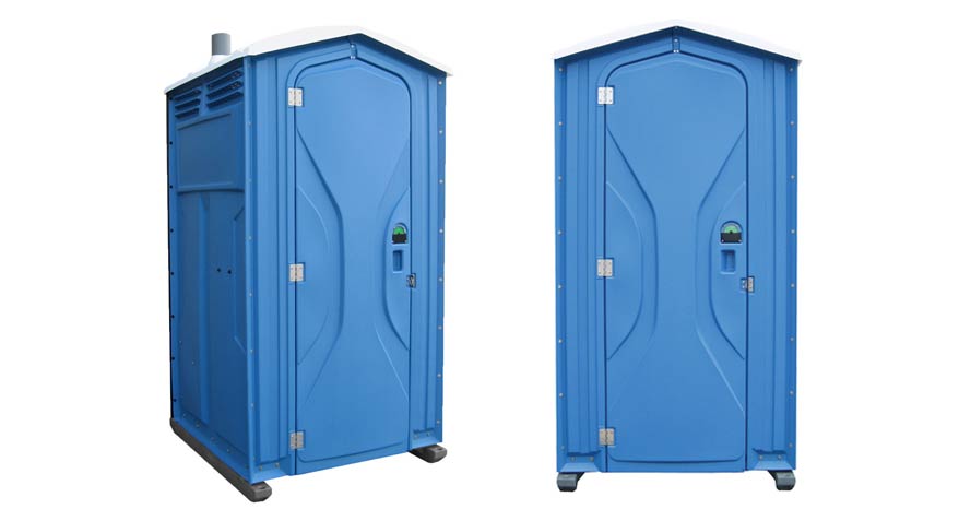 Long-term porta potty units on site in Glen Burnie, Maryland